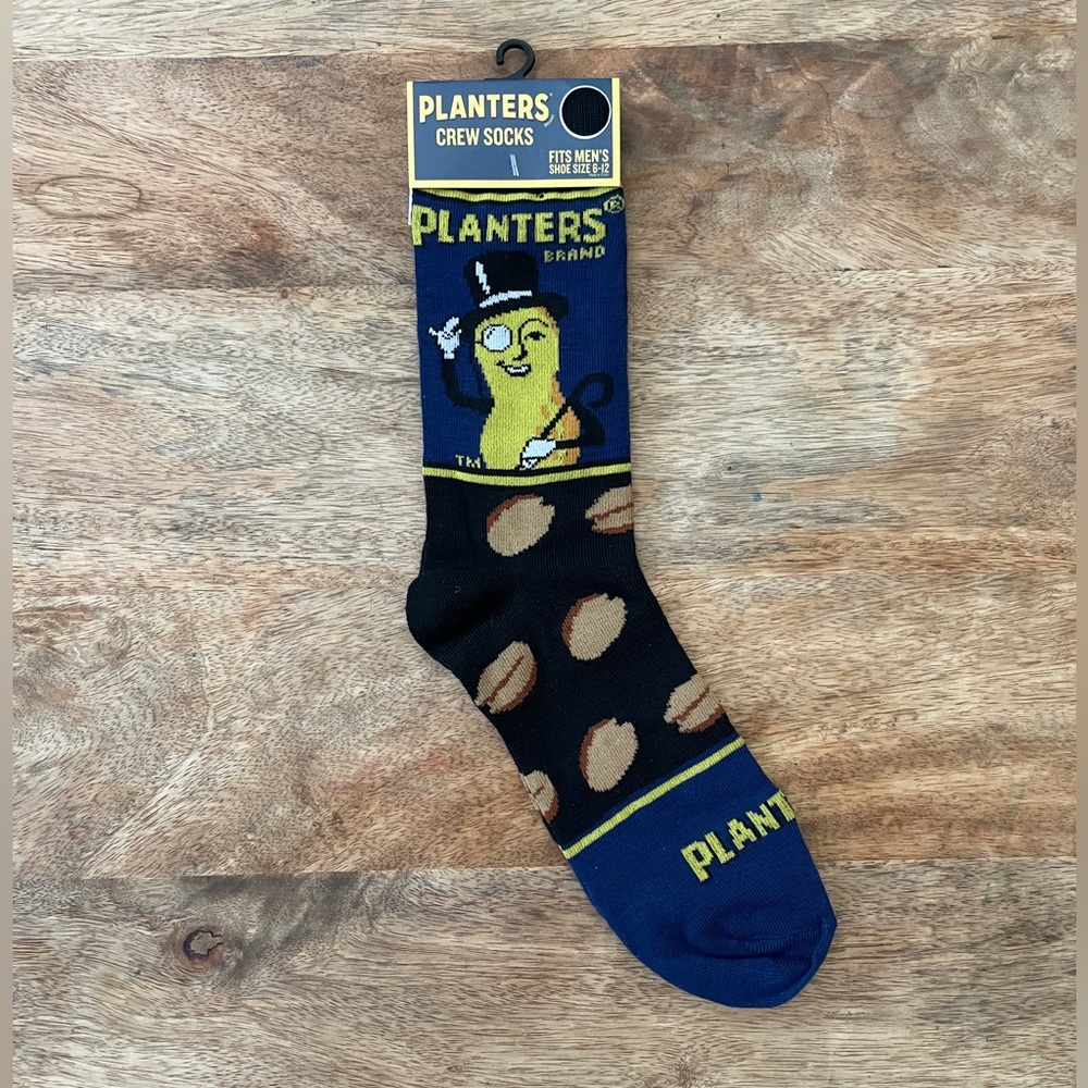 5/$20 NEW Adult Planters Peanuts Mr. Peanut Novelty Socks